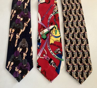 Three   BICYCLE RACING   Neckties  TIES Nicole Miller, A. Rogers, Utopia