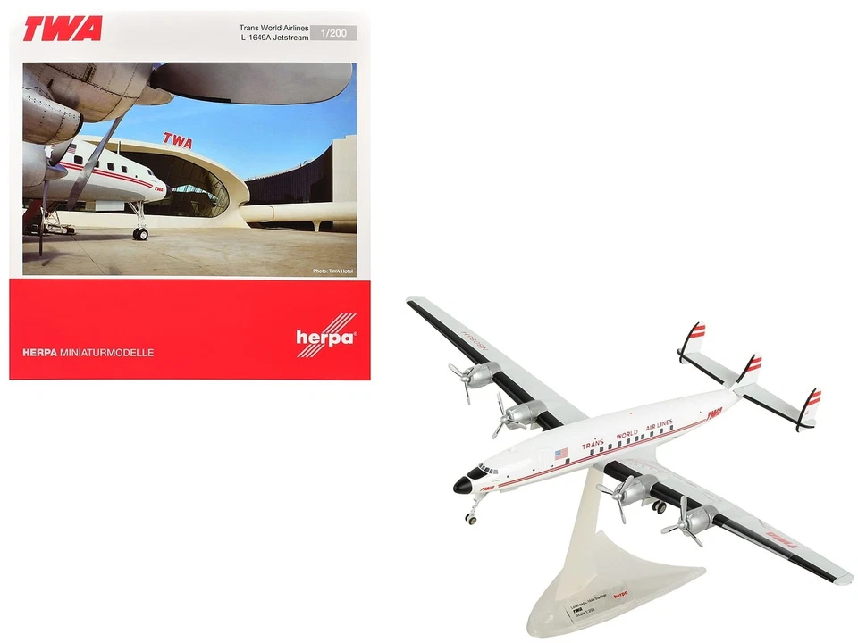 Lockheed L-1649A Jetstream Commercial Aircraft "TWA (Trans World Airlines)" (N80 - image 3 of 3