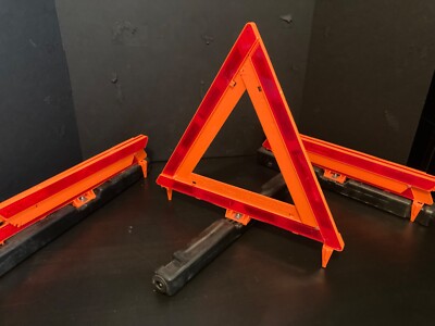 3 Pack James King 1005 Roadside Safety Warning Triangles New Free Shipping USA