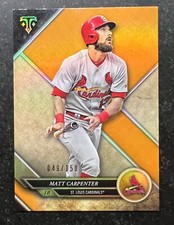 2017 Topps Triple Threads Amber Matt Carpenter #48 49/150