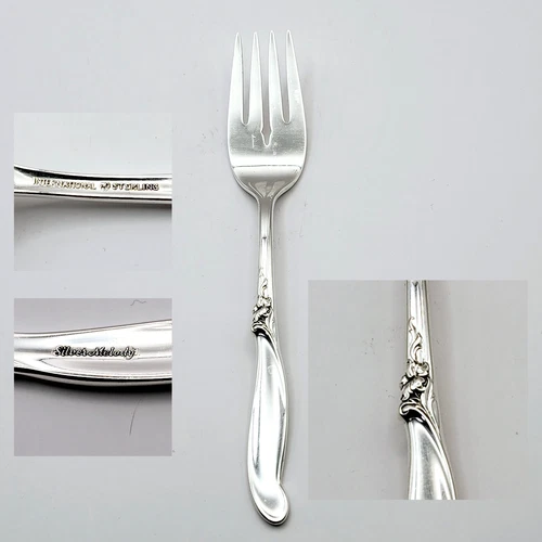 Silver Melody by International Sterling Silver Flatware Salad Fork 6 1/2"