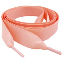 White Coloured Ribbon Shoelaces Laces 4 Lo Hi Top Blinged Crystal Trainers Pumps