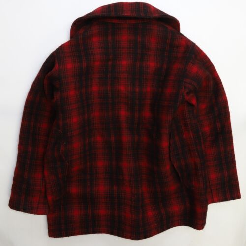 Vintage Woolrich Mackinaw Wolle Jagd Mantel Jacke Gr. 44 - Bild 2 von 5