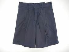 Boys A Navy Relaxed Fit Pleated Front Uniform Shorts Sizes 8Reg. - 10Reg.