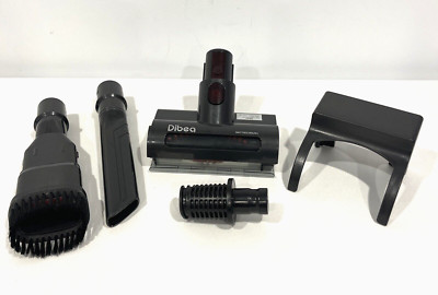 SET OF 5 ORIGINAL DIBEA PRO VACUUM CLEANER PARTS MOTORIZED BRUSH WAND DUST HEAD