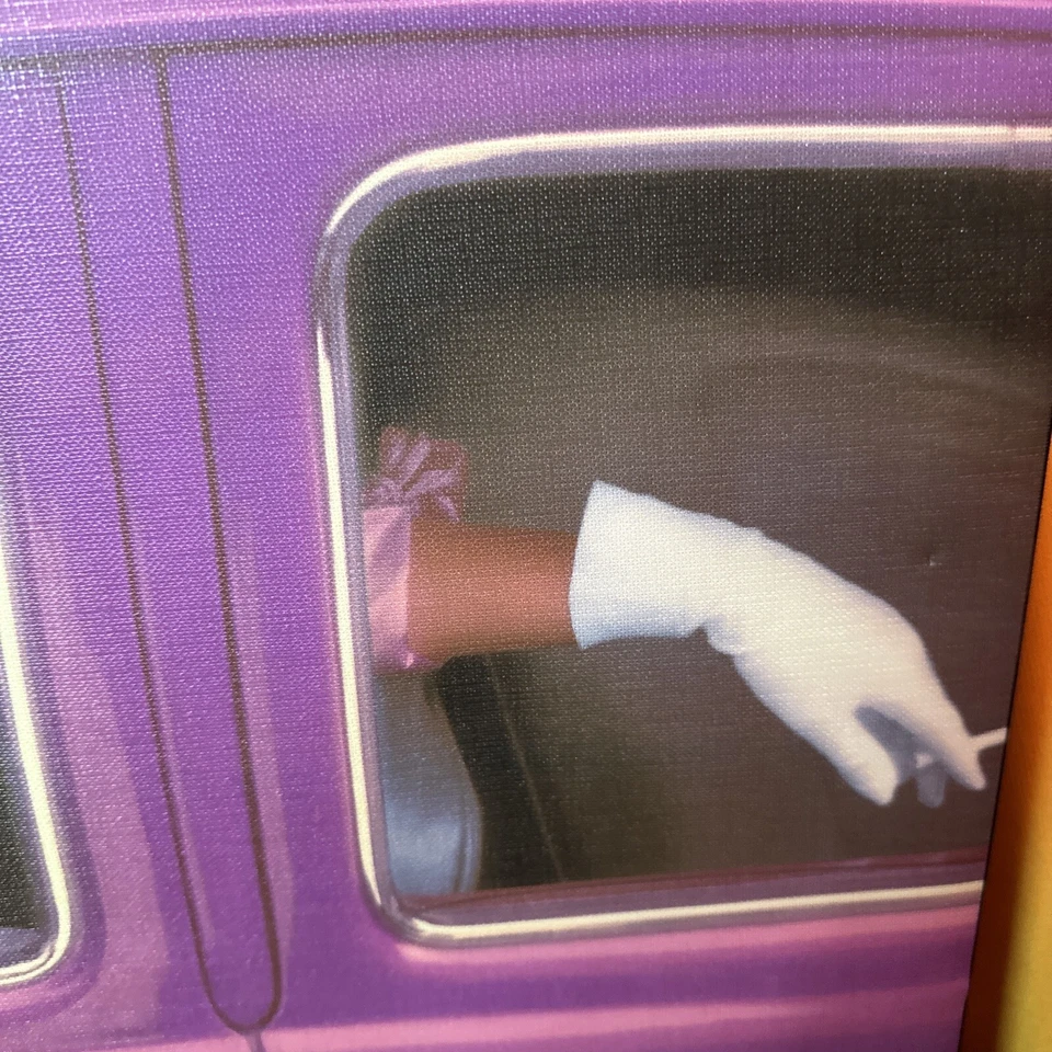 复古 The Vogue 1950 年代 Cloche 帽子粉色紫色 — 第 3/4 张图片