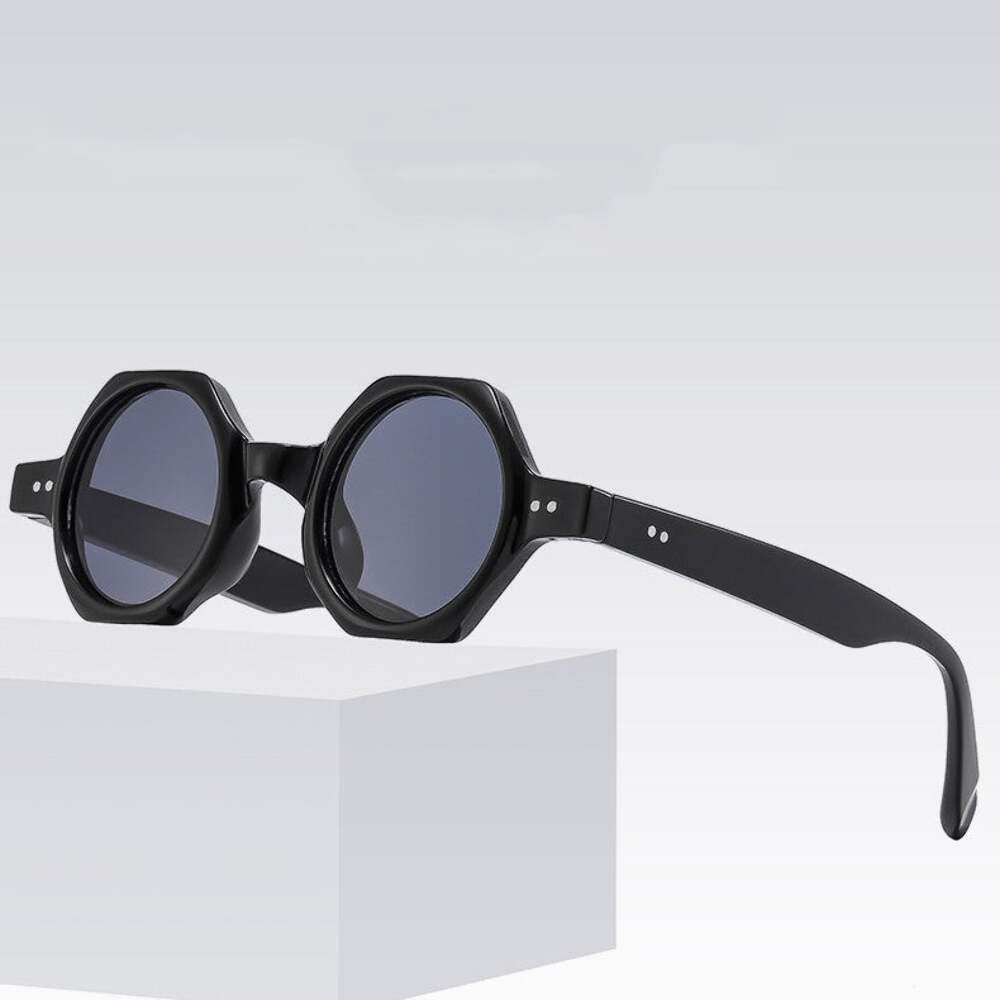 Personalized Polygon Round Frame Sunglasses for Sun Protection, Travel, Fashion,