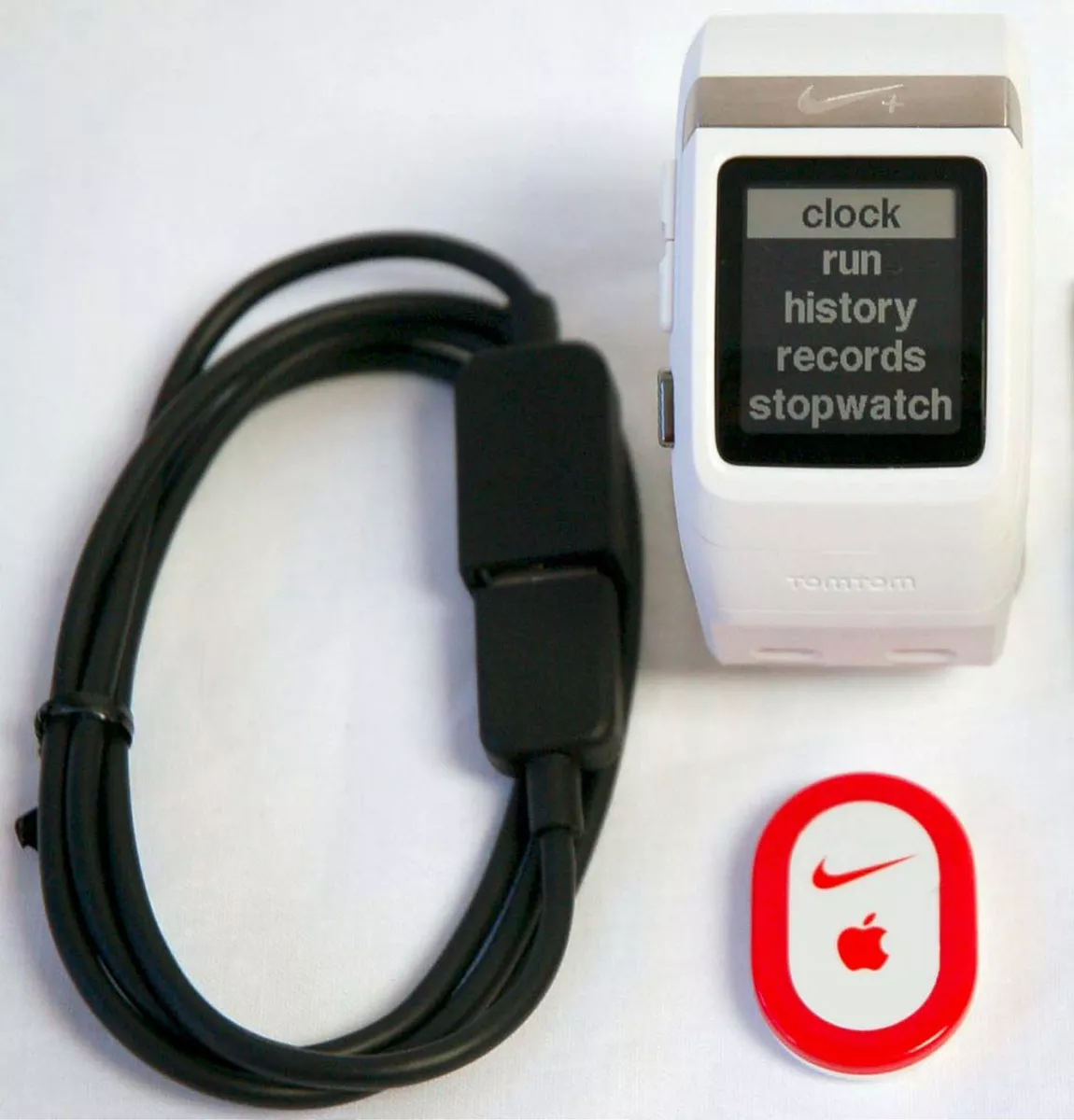 Nike+ Plus Foot Sensor Pod GPS Sport Watch WHITE/Silver fitness runner -C | eBay