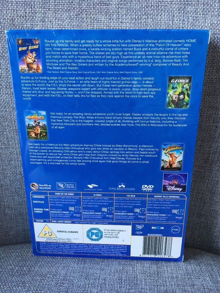 Disney Animal Adventures Home On The Range,The Wild,G-Force