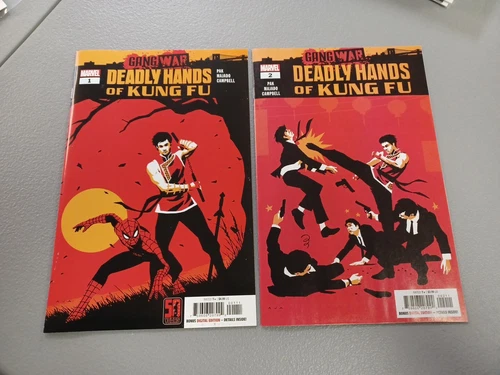 Deadly Hands Of Kung Fu Gang War #1 And 2 Marvel Comics CVR A 2 ISSUE LOT