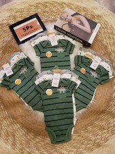 6 Pieces Lot Baby Newborn Body Suit Outfits- Great Gifts Babies