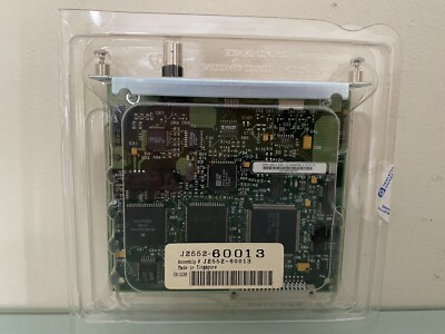 HP JetDirect J2552-60013 Module Card 10Base-T Ethernet BNC 8-Pin