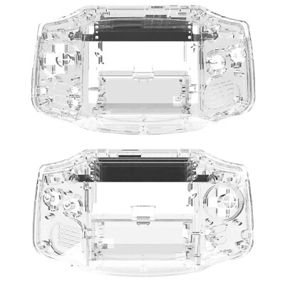 GBA RetroSix Gehäuse für GameBoy Advance CRYSTAL CLEAR Transparent IPS Shell MOD