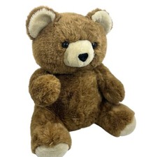 Brown Teddy Bear Plush Two Tone Forest Woodland Jointed Arm Stuffed Animal