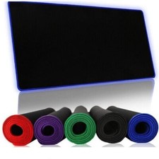 Computer Mouse Pad Mat PC Laptop Computer Rubber Gaming Mouse Pad Mat  Blue  