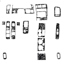 26Pcs Forged Carbon Fiber Kits Full Interior Dash Trim For Toyota Tacoma 2001-04