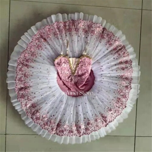 Adult Kids Classic Ballet Tutu Girls Swan Lake Pancake Tutu Ballerina Party - Bild 3 von 48