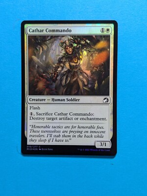 FOIL Cathar Commando / Katharer-Kommandosoldatin # MID Magic MTG