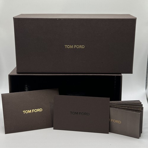 TOM FORD Sunglasses **EMPTY** Gift Storage Box w/Envelope Card & Booklet 7x3.5x3