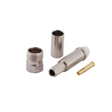 10-pack FME Female Crimp Solder Connector for RG58 LMR-195 RG400 RG142 Cable