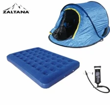 POP UP TENT WITH AIR MATTRESS(DOUBLE) AND AIR PUMP SET