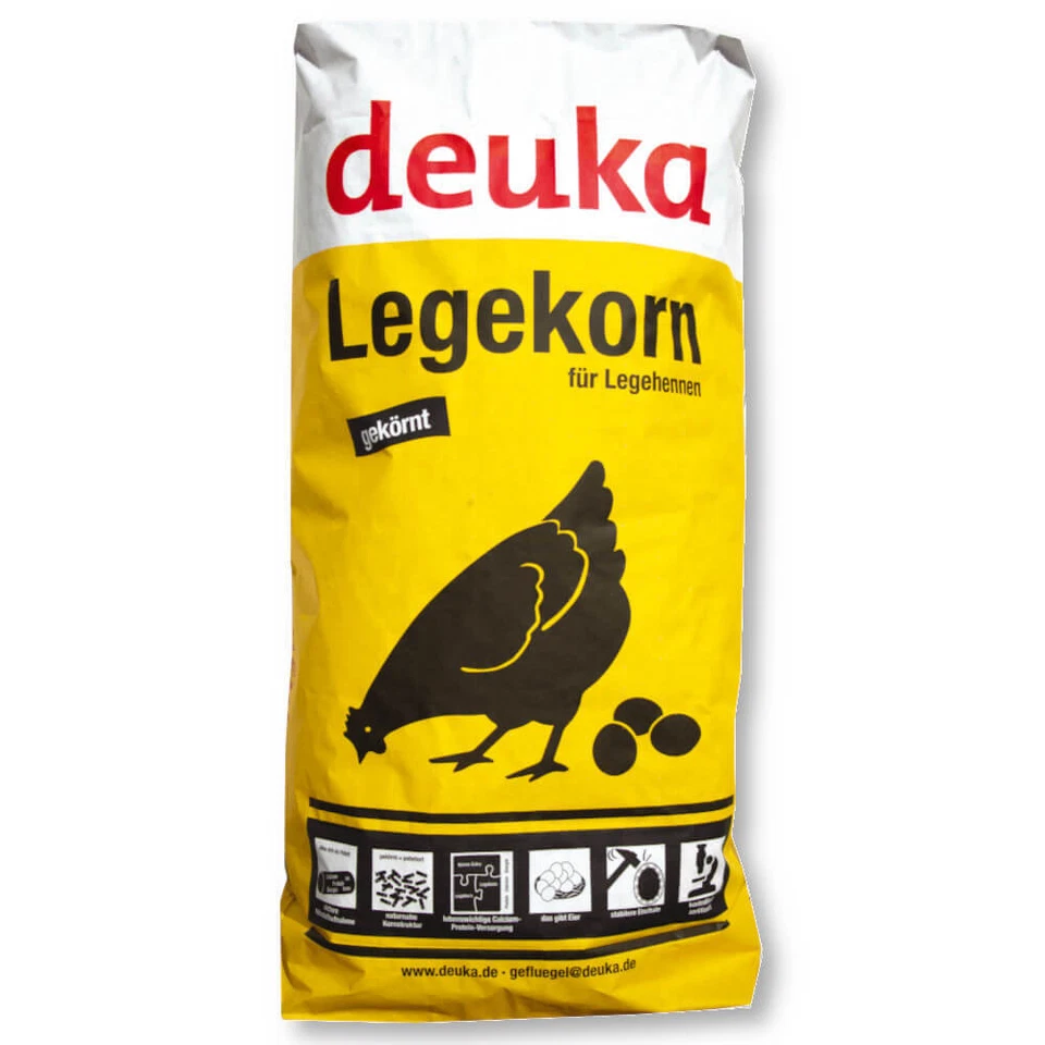 Deuka Legekorn 25 kg Hühnerfutter Geflügelfutter Legemehl gekörnt Legehennen - Bild 2 von 4