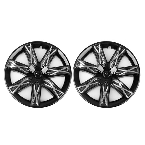 Gloss Black 19" Wheel Cover Hubcaps Rim Cover Kit For Tesla Model Y 20-24 21 22 - Picture 9 of 19