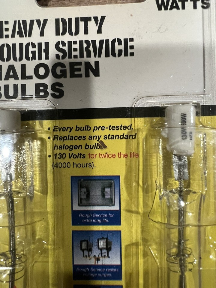 Feit Electric 500w 130v Heavy Duty Double Ended Rough Service Halo