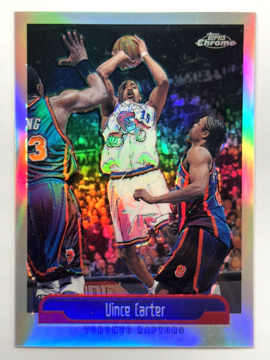1999-00 Topps Chrome Refractor Vince Carter #98 Raptors
