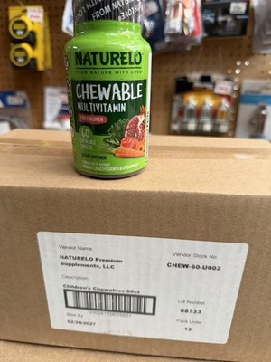NATURELO Chewable Vitamin for Kids Multivitamin with Whole Food Organic EXP 2/27