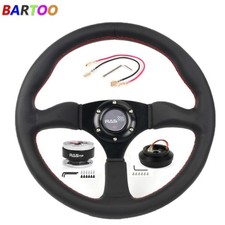 Genuine Leather Steering Wheelquick Releasehub Adapter For Ford Mustang 84-04