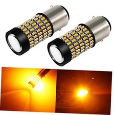 1157 Led Turn Signal Light Bulbs 2800 Lumen Super Bright 2357 Amber Yellow