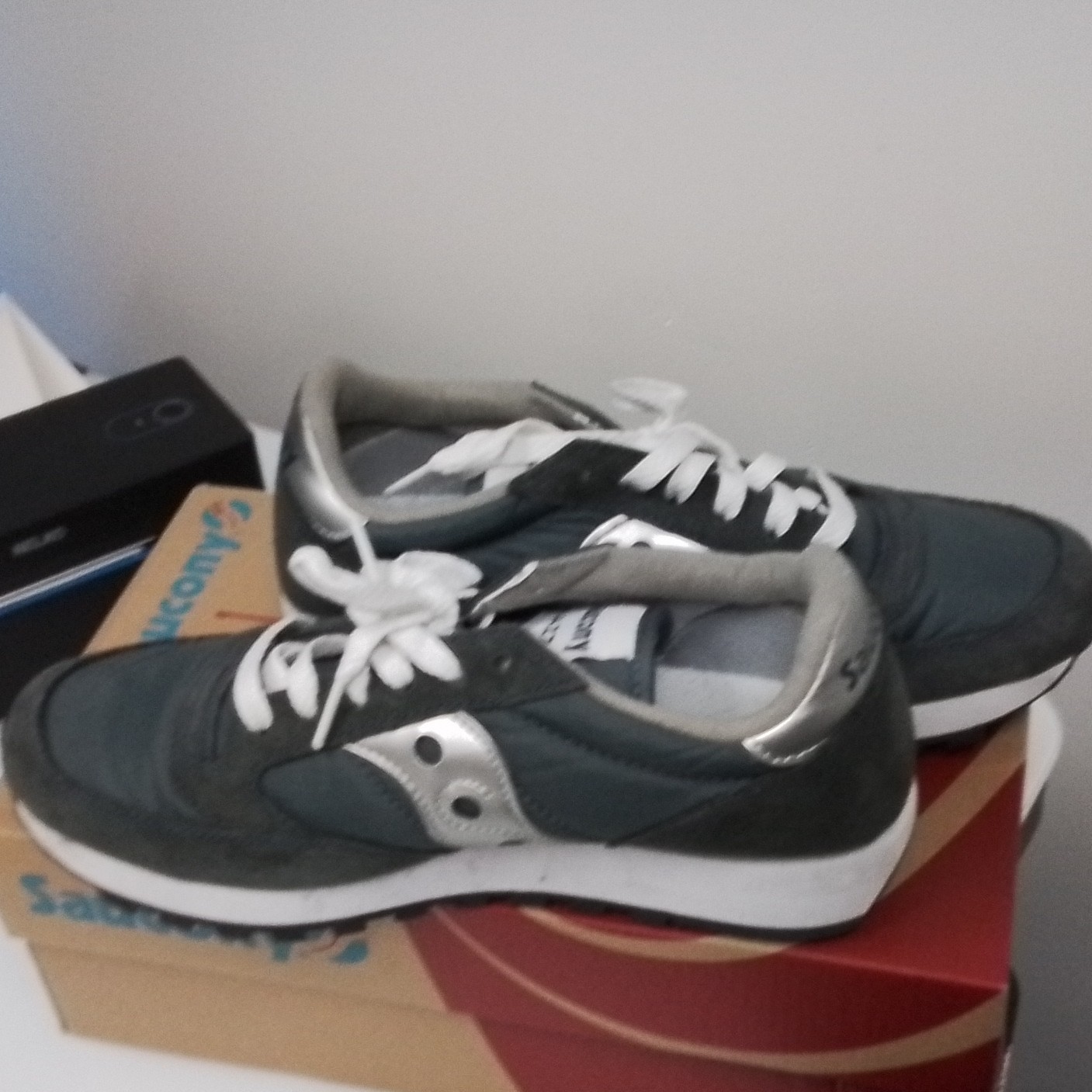 Saucony Jazz Original Men's Dark Green Silver White Sneakers 1044-2 thumbnail 3