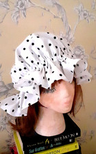 Victorian  Mob Maid Mop Cap Fancy Dress Hat Tudor World Book Day