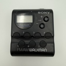Vintage Sony Walkman SRF-M40W AM FM Walkman Radio Tested Works