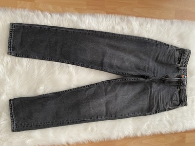 Bershka Grau Mom Jeans