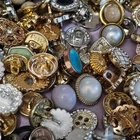 50p Vintage-now Costume Jewelry makeing Lots button Read Description