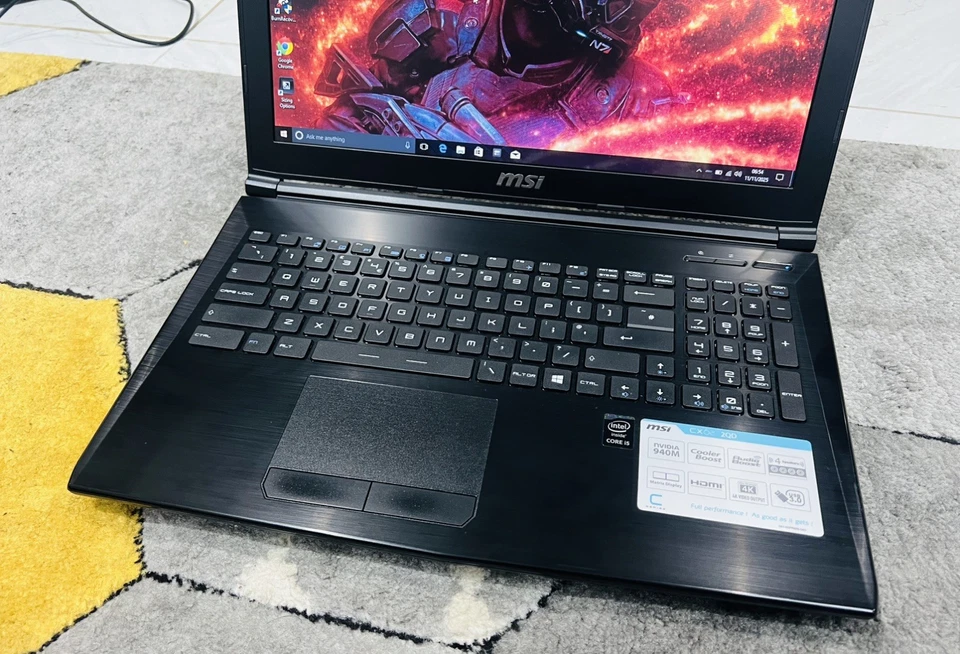 Gaming MSI MS-16J3 ,15.6"Laptop,Intel Core i5-4210H, 8GB Ram,1000GB HDD,Win 10 - Image 2 of 4