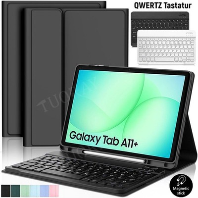 Hülle mit Bluetooth QWERTZ Tastatur für Samsung Galaxy Tab S11 S10 Lite FE A11+