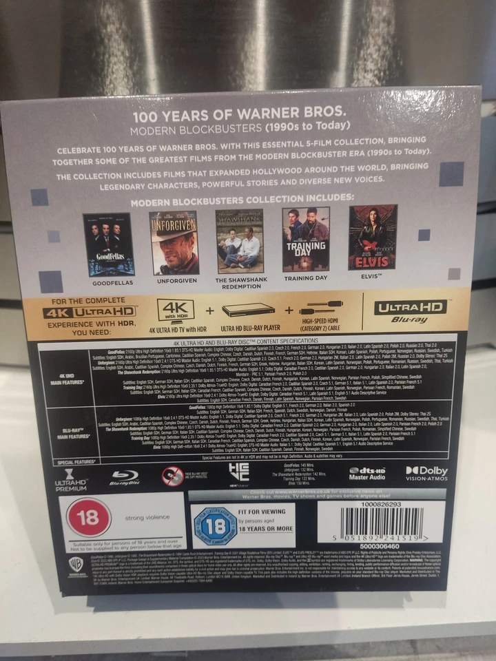 100 Years of Warner Bros. Modern Blockbusters 5-Film Collection [BLU-RAYS ONLY] - Image 3 of 4