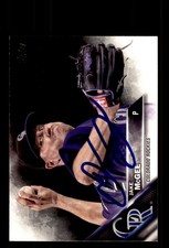 Signed Baseball Card Auto Jake McGee 2016 Topps Update #US90 Colorado Rockies