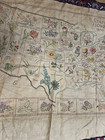 Vintage US  State Flower Map 1938  Embroidered Linen For completion — photo 5