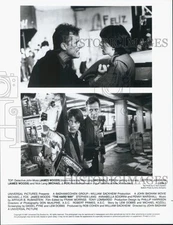 1991 Press Photo Actor James Woods, Michael J. Fox in "The Hard Way"