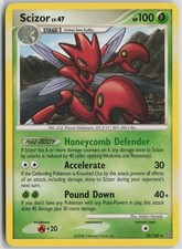 Scizor 25/100 Rare Stormfront Pokemon Lightly Played