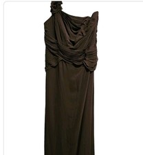 davids bridal Mother of the Bride/ Bridesmaid Gorgeous Brown Long dress size 16