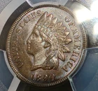 1890 Indian Head Cent - PCGS MS63BN - Fantastic Coin!! Nice Color/ Low price!