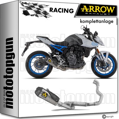 ARROW KOMPLETTANLAGE RACE WORKS EDELSTAHL SCHWARZ C SUZUKI GSX-8S 2025 25