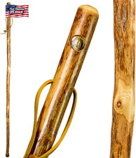 Brazos Rustic Wood Walking Stick, Hardwood, Traditional Style Handle, for Men 