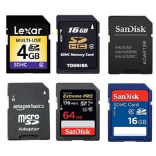 SD Card 2 4 8 16 64 GB And Micro SD Adapters Memory Card
