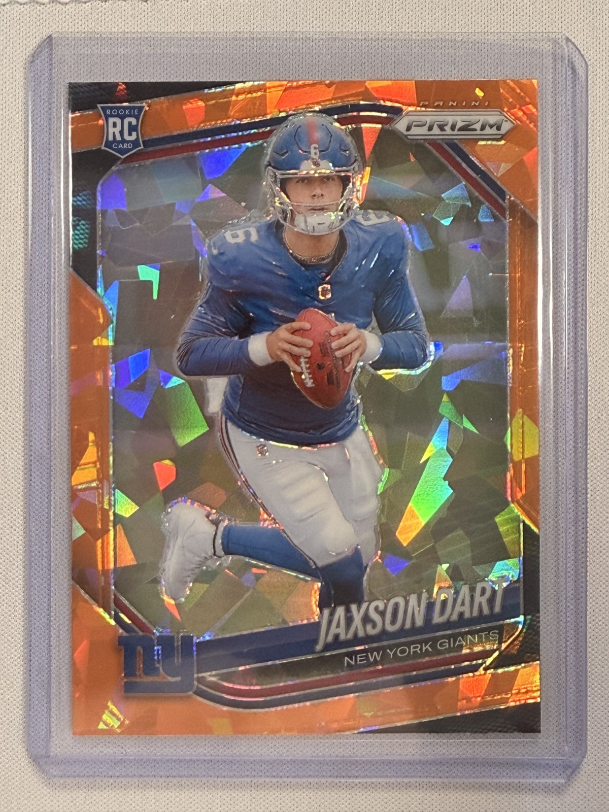 Jaxson Dart 2025 PANINI PRIZM #332 RC Orange Ice Giants 🔥